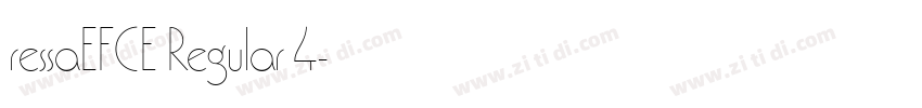 ressaEFCE Regular 4字体转换